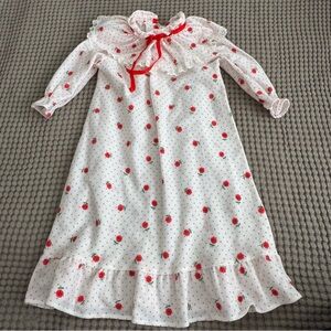 Vintage floral/polka dot nightgown 2T